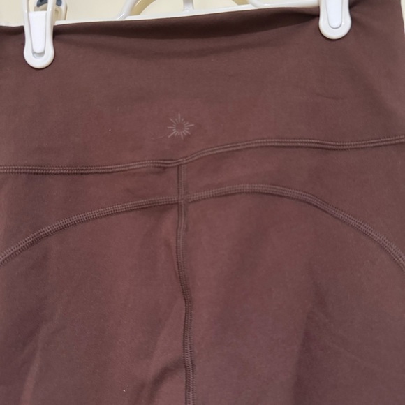 Women's Aerie Offline Brown Gym Activewear Workout Shorts with Pockets Size L - Picture 9 of 15